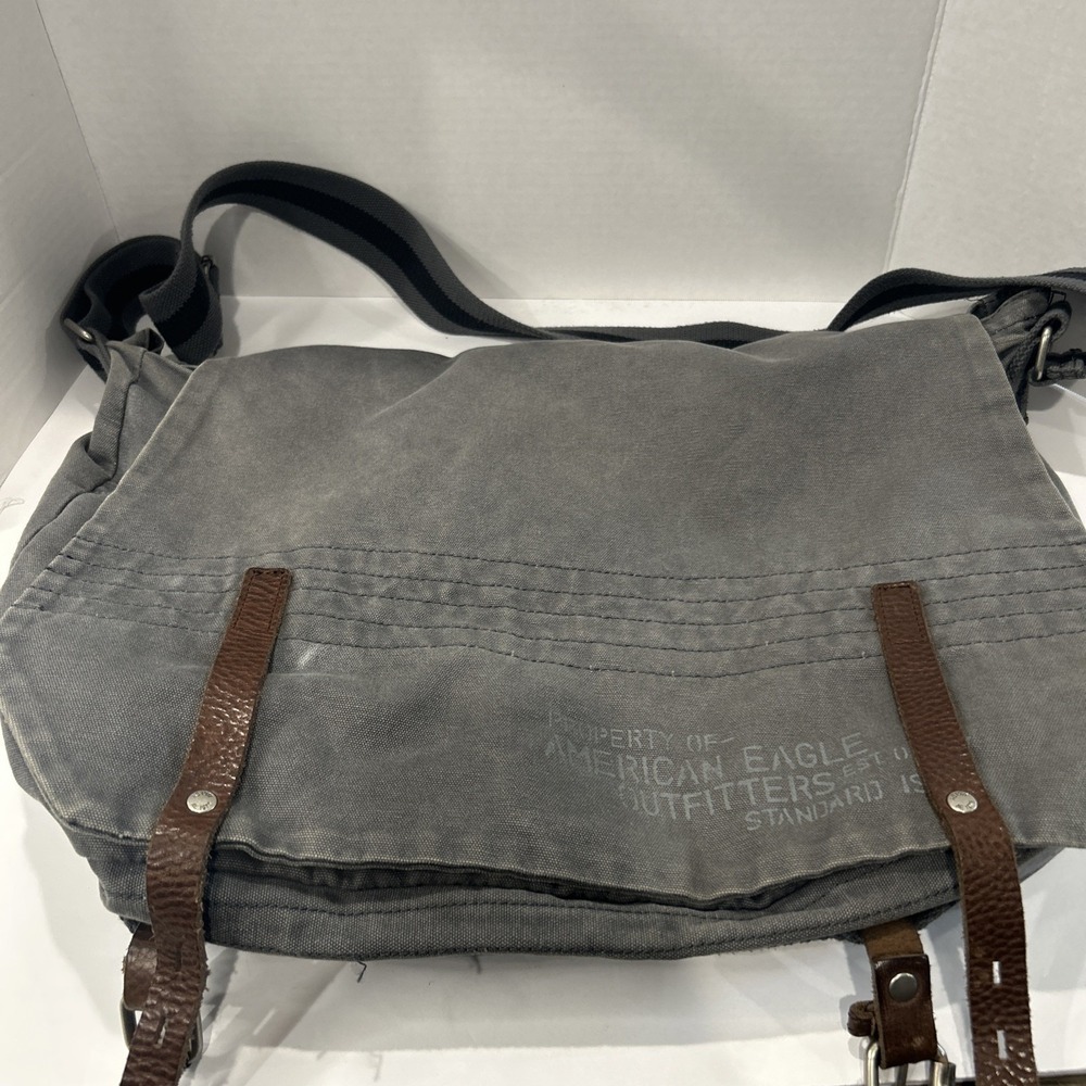 Rare Y2K American Eagle Us Bag Distressed Messenger Style Bag